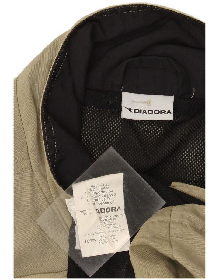 Jaqueta de chuva masculina DIADORA UK 42 XL cáqui poliamida