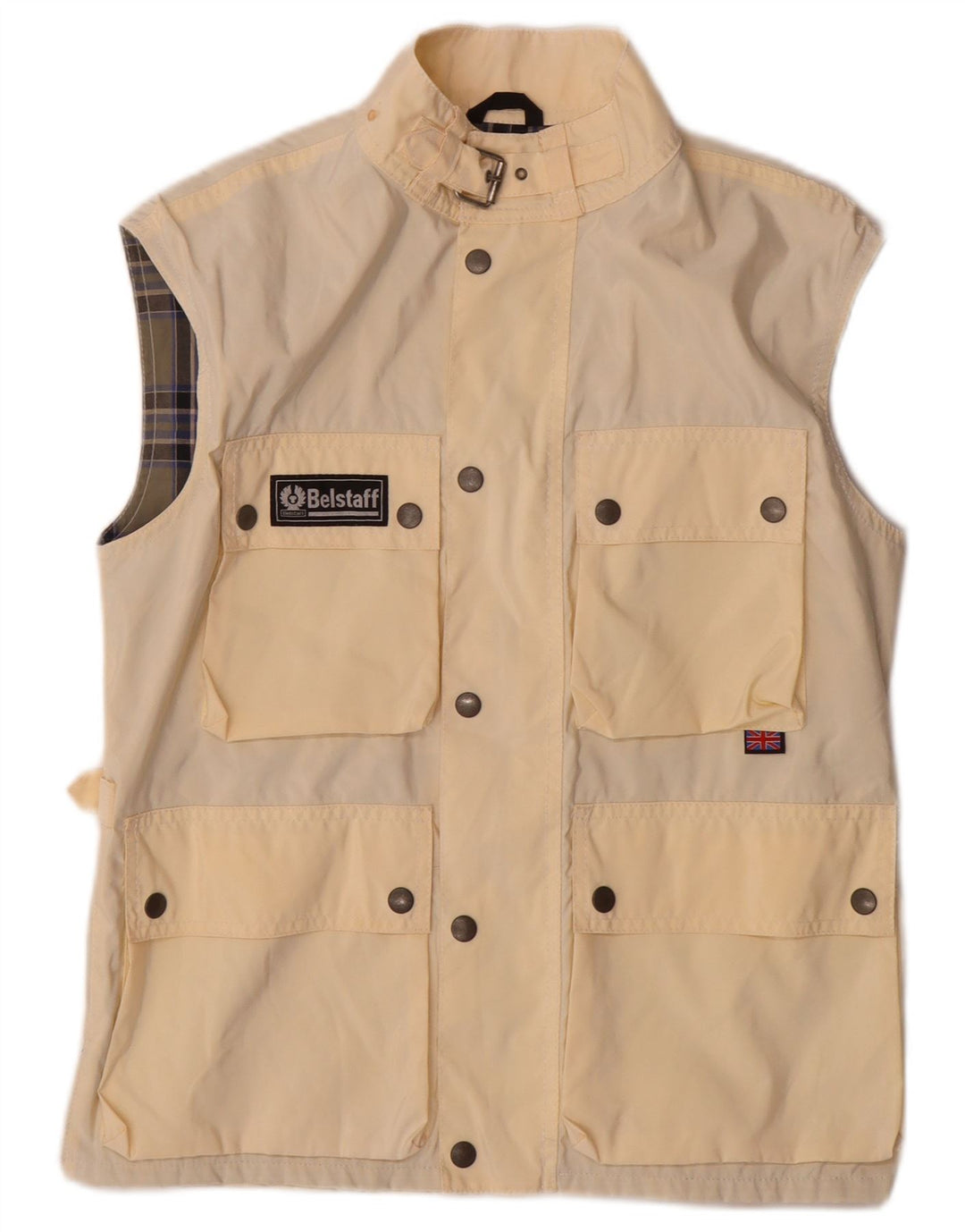 Colete utilitário masculino BELSTAFF IT 46 pequeno nylon branco