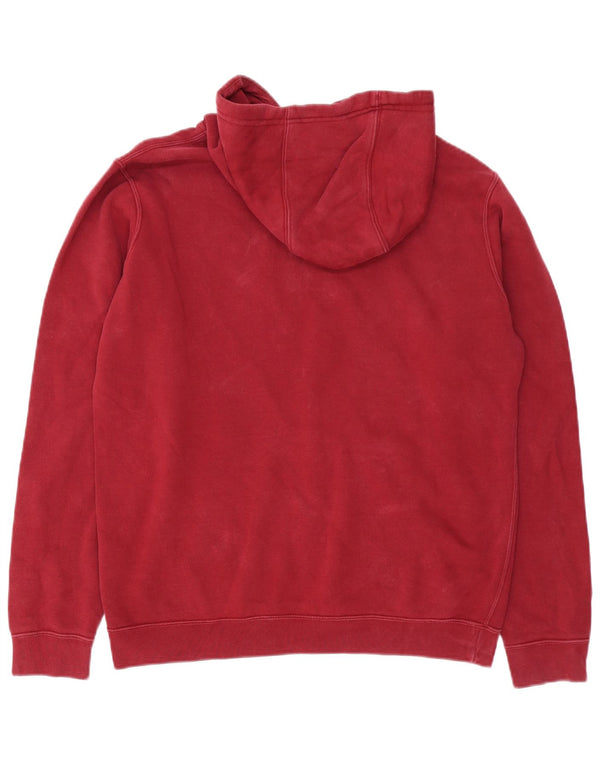 Nike Mens Hoodie Jumper Médio Algodão Borgonha