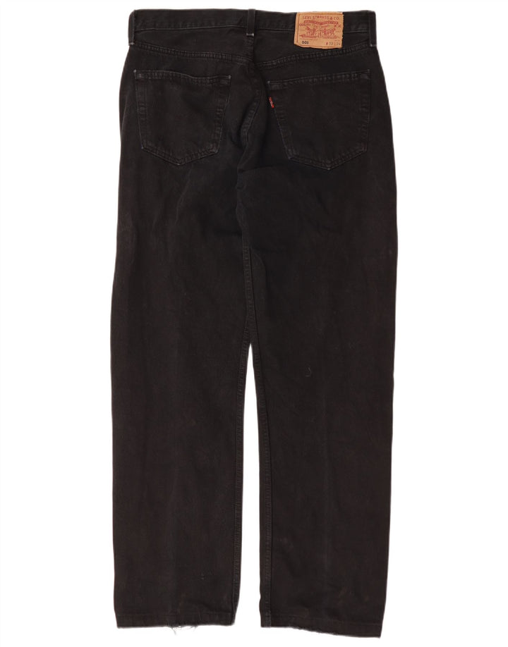 Levi's Feminino 501 W32 L29 Algodão Preto