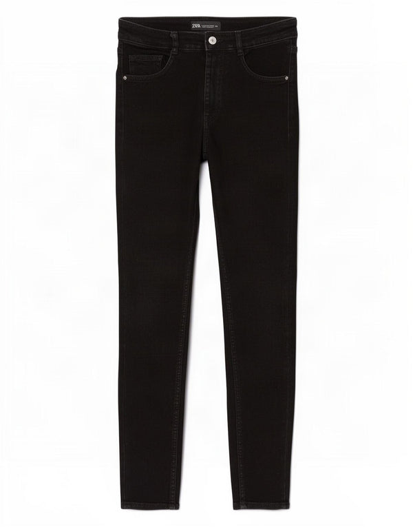 Zara Jeans Skinny Feminino EU 40 Médio W30 L27 Preto