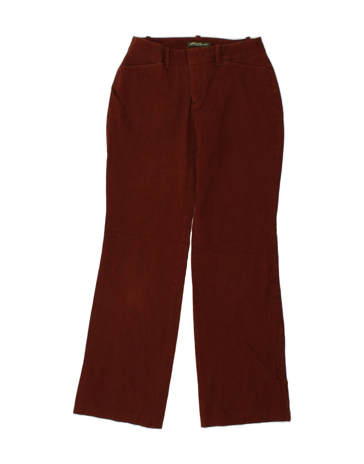 EDDIE BAUER Womens Bootcut Casual Trousers US 4 Small W28 L31 Brown Cotton Vintage Eddie Bauer and Second-Hand Eddie Bauer from Messina Hembry 