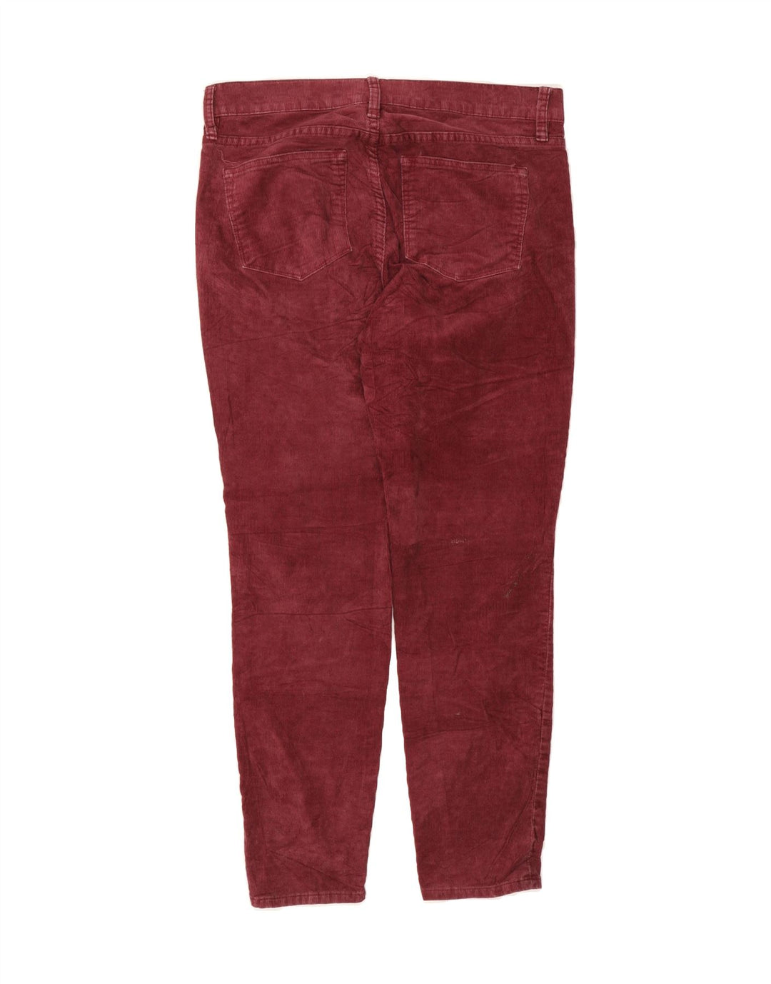 J. CREW Womens Slim Corduroy Trousers W28 L28 Burgundy Cotton Vintage J. Crew and Second-Hand J. Crew from Messina Hembry 