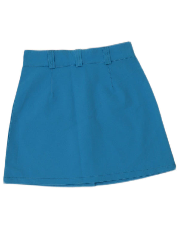 Mini saia feminina Calvin Klein W26 pequena azul poliéster