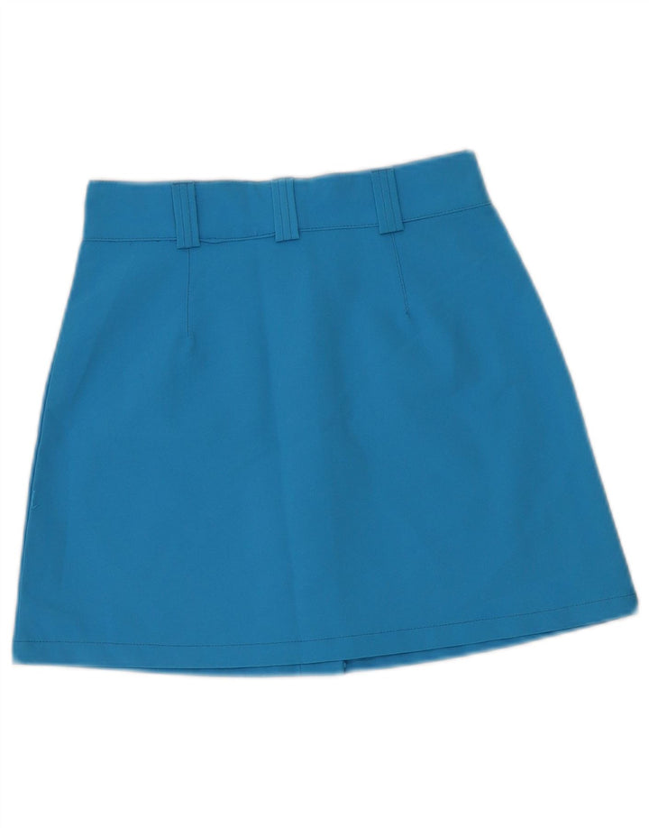 Mini saia feminina Calvin Klein W26 pequena azul poliéster
