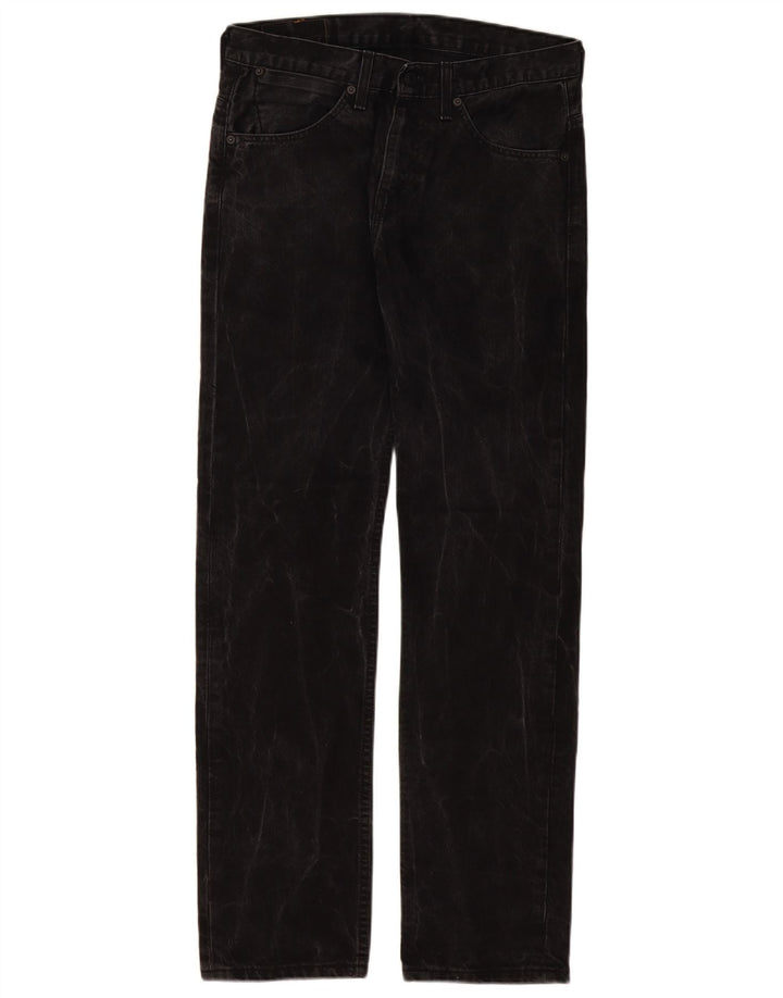 Levi's Masculino 504 Straight Jeans W30 L32 Algodão Preto