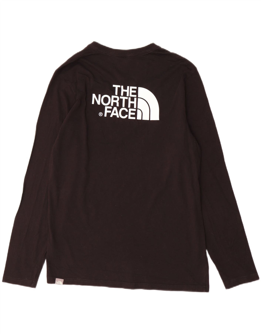 The North Face Mens Top Manga Longa Médio Algodão Preto