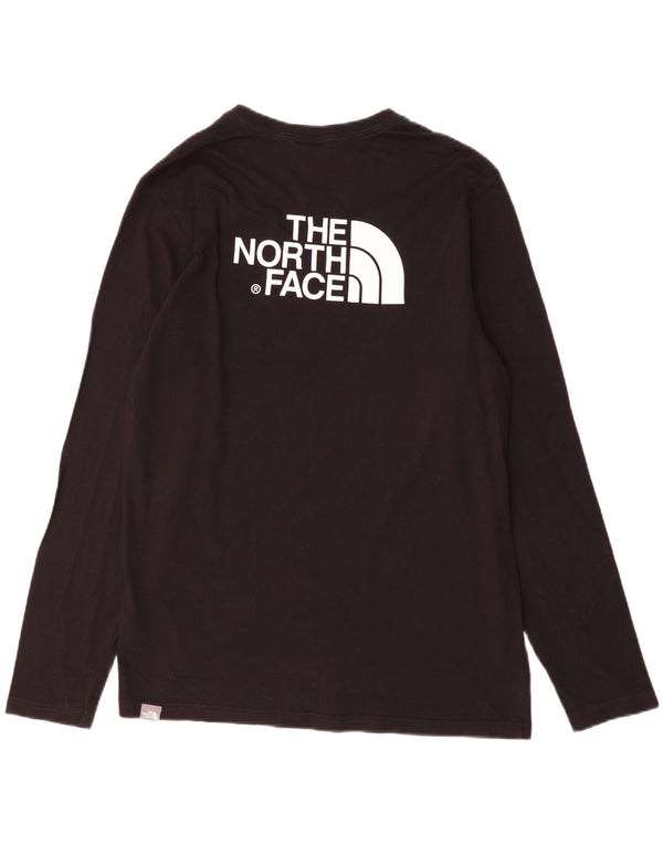 The North Face Mens Top Manga Longa Médio Algodão Preto