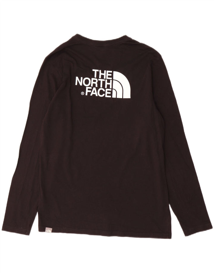 The North Face Mens Top Manga Longa Médio Algodão Preto