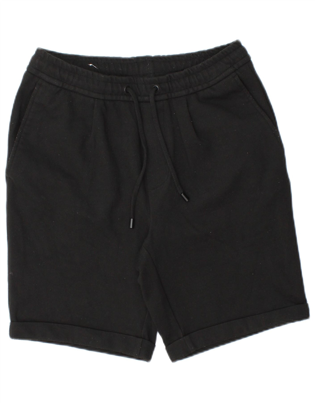 Zara Mens Sport Shorts Pequeno Poliéster Preto
