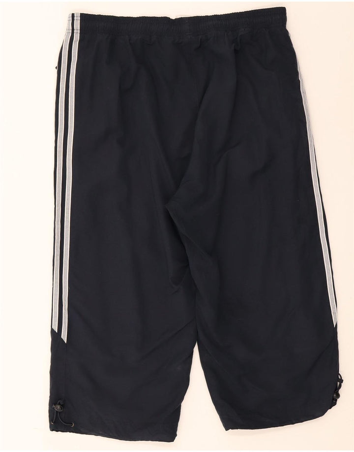 Calça Adidas Mens Capri Treino Grande Poliéster Azul Marinho