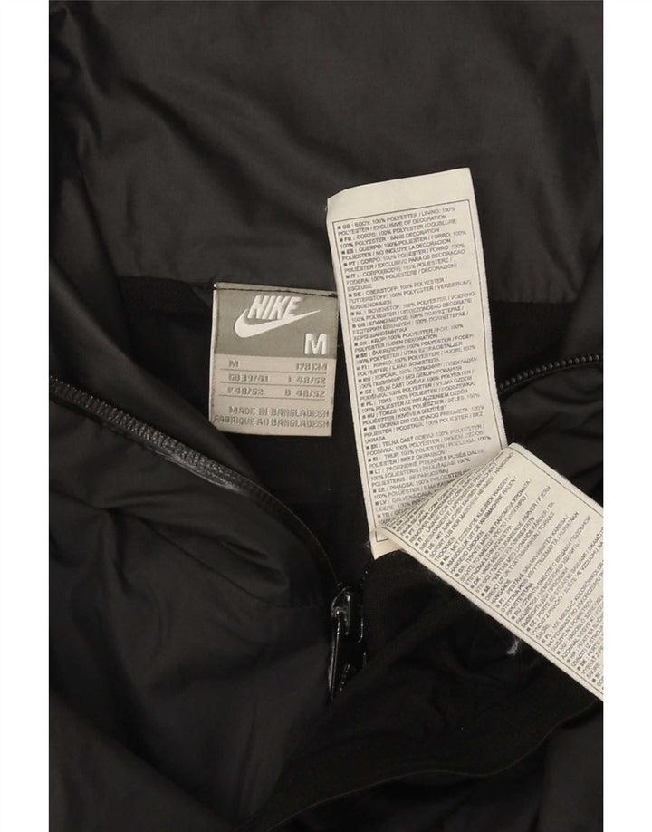 Nike Mens Tracksuit Top Jacket UK 39/41 Médio Preto Poliéster