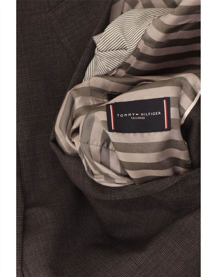 Jaqueta Blazer Masculina Tommy Hilfiger com 2 Botões IT 48 Lã Cinza Médio