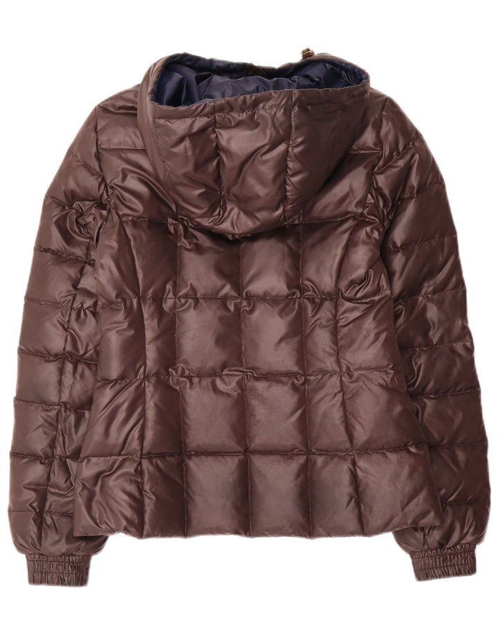 Jaqueta acolchoada com capuz feminina Esprit UK 6 XS marrom