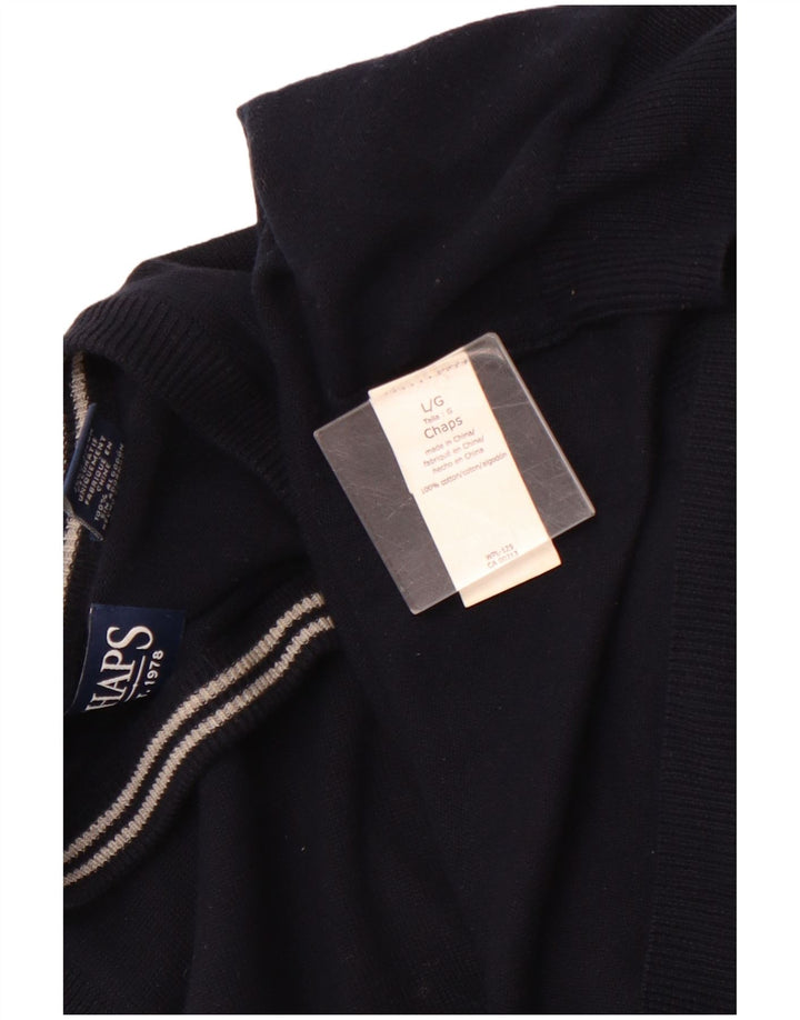 Regata masculina CHAPS colete grande algodão azul marinho