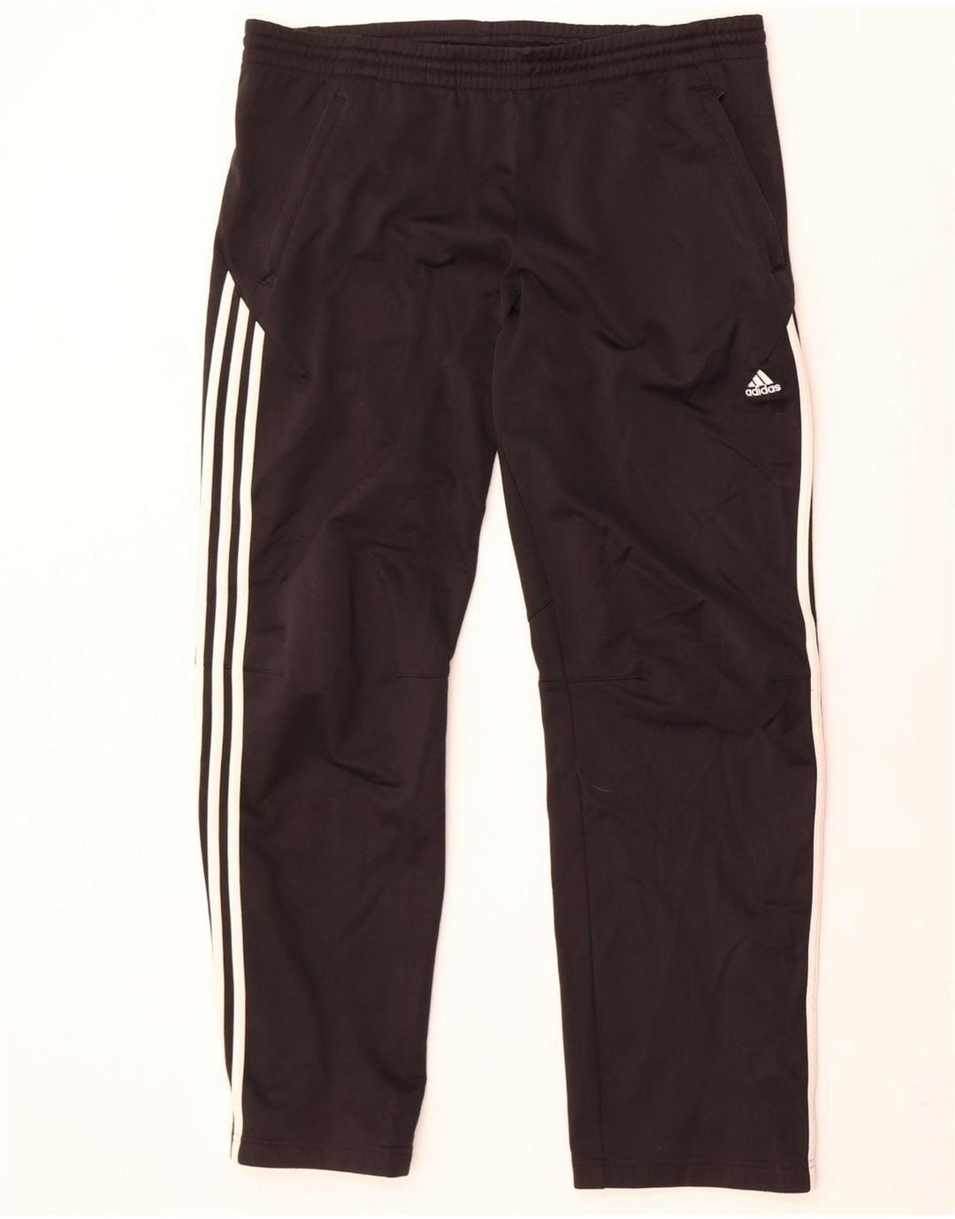 Calça de treino masculina Adidas grande poliéster preto