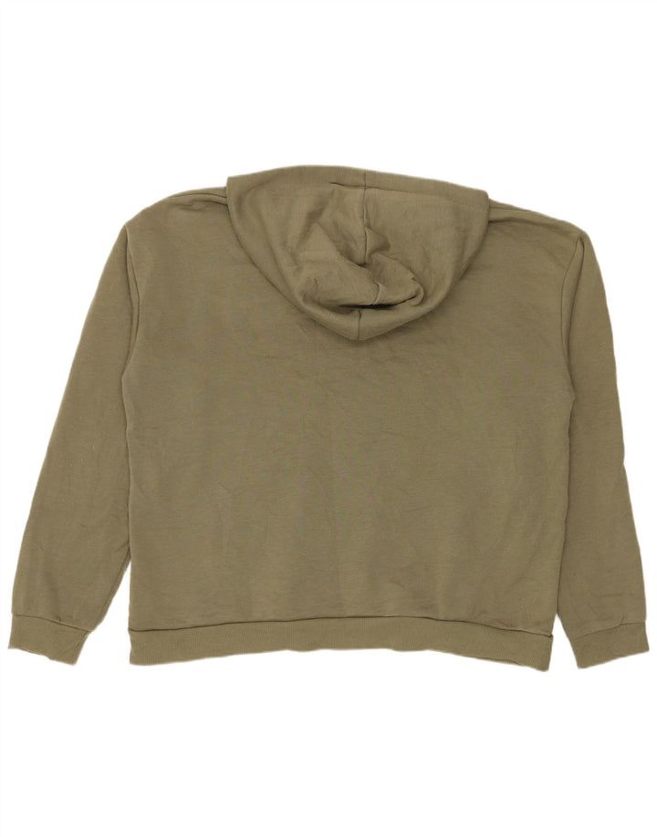 Fila Womens Oversized Hoodie Jumper UK 14 Médio Poliéster Cáqui