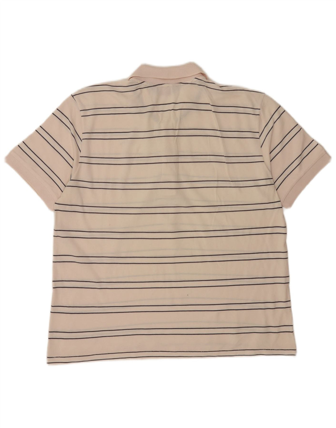 Camisa polo masculina Kappa grande listrada rosa