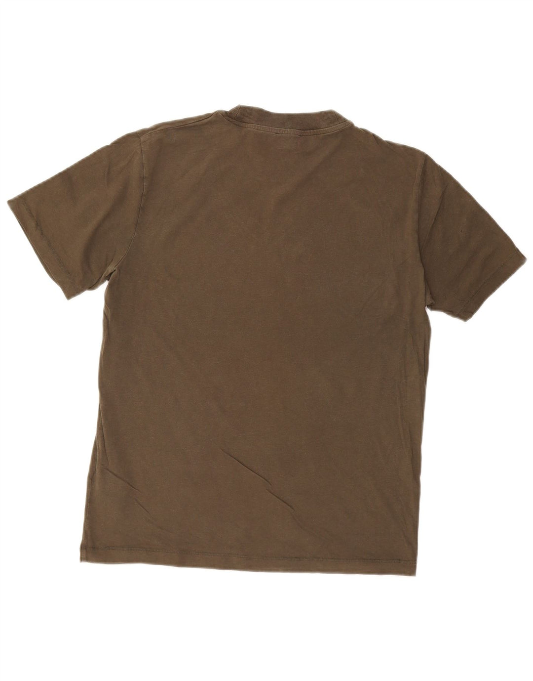 Camiseta masculina COS Top pequeno algodão cáqui