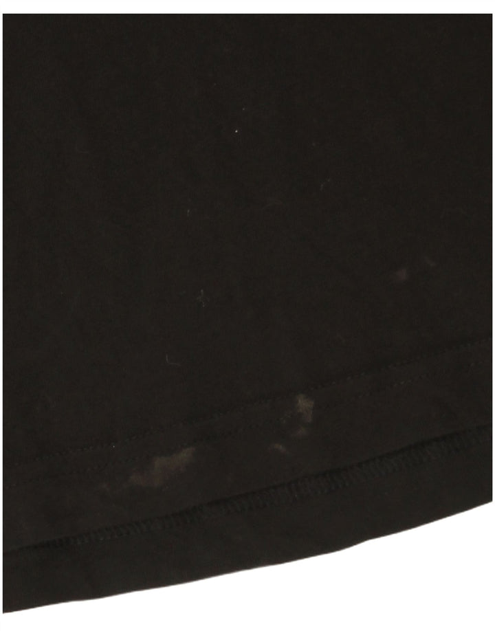 Puma Mens Graphic T-Shirt Top Pequeno Algodão Preto