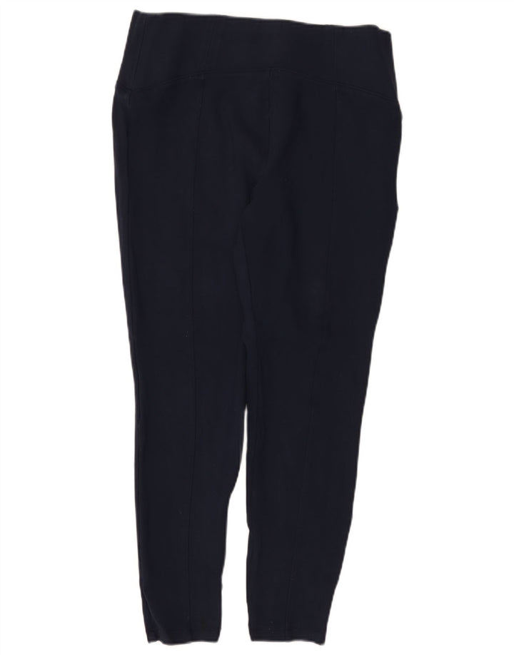 Leggings femininos Marks & Spencer UK 14 grandes viscose azul marinho