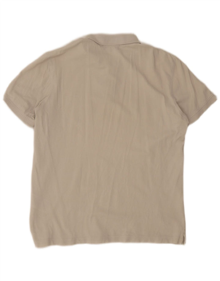 Camisa polo masculina Liu Jo grande algodão bege