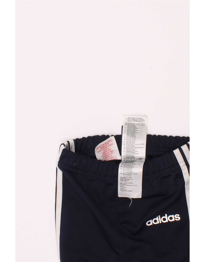 Adidas meninos calças de treino joggers 2-3 anos azul marinho poliéster