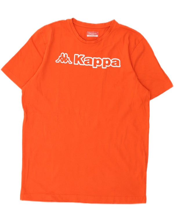 Camiseta gráfica masculina Kappa Top grande laranja