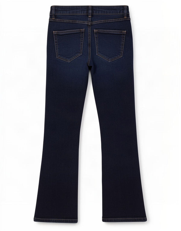 Zara Jeans Bootcut Feminino EU 34 2XS W24 L26 Azul Marinho Algodão