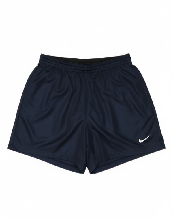 Shorts esportivos masculinos Nike médio azul marinho poliéster