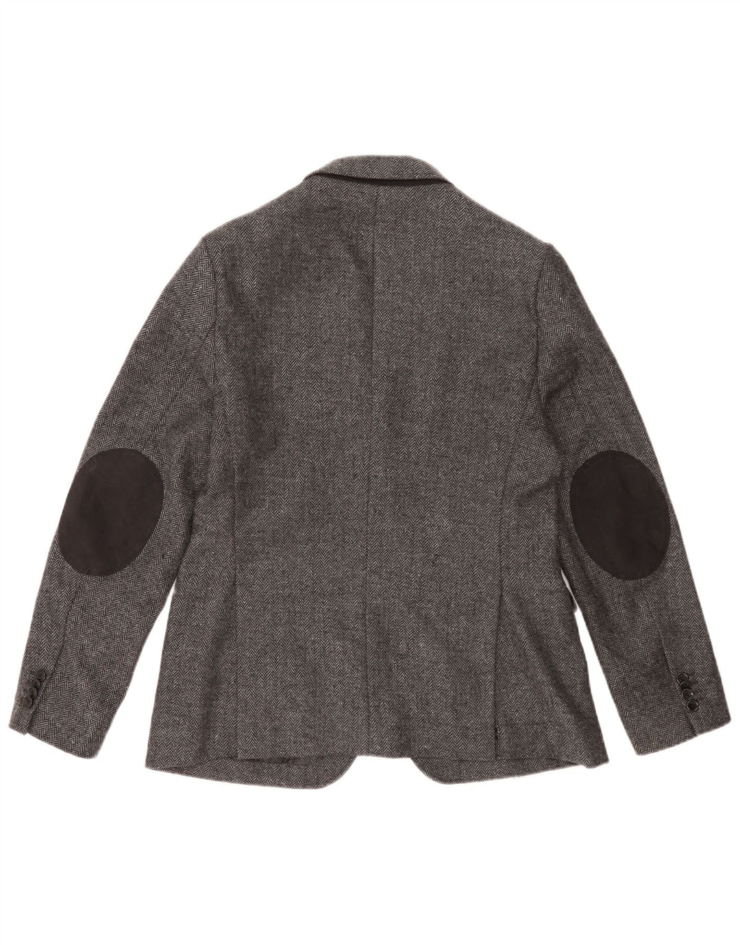 Jaqueta blazer masculina Zara com 2 botões UE 52 grande espinha de peixe cinza