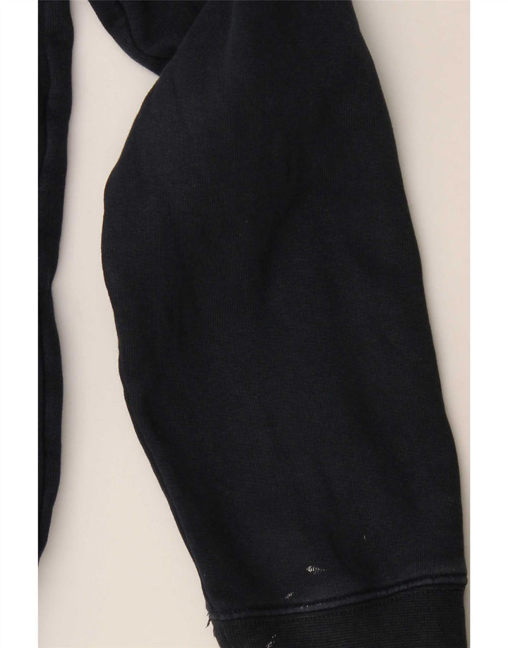 Suéter masculino Marks & Spencer com zíper e gola XL azul marinho algodão
