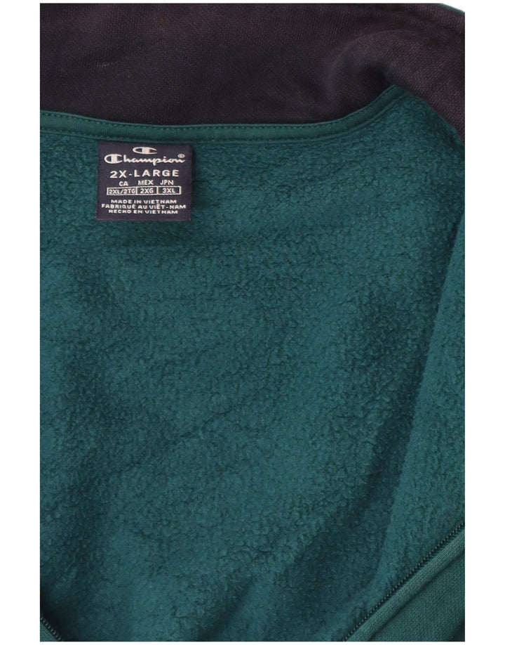 Jaqueta masculina de agasalho Champion 2XL verde colorblock