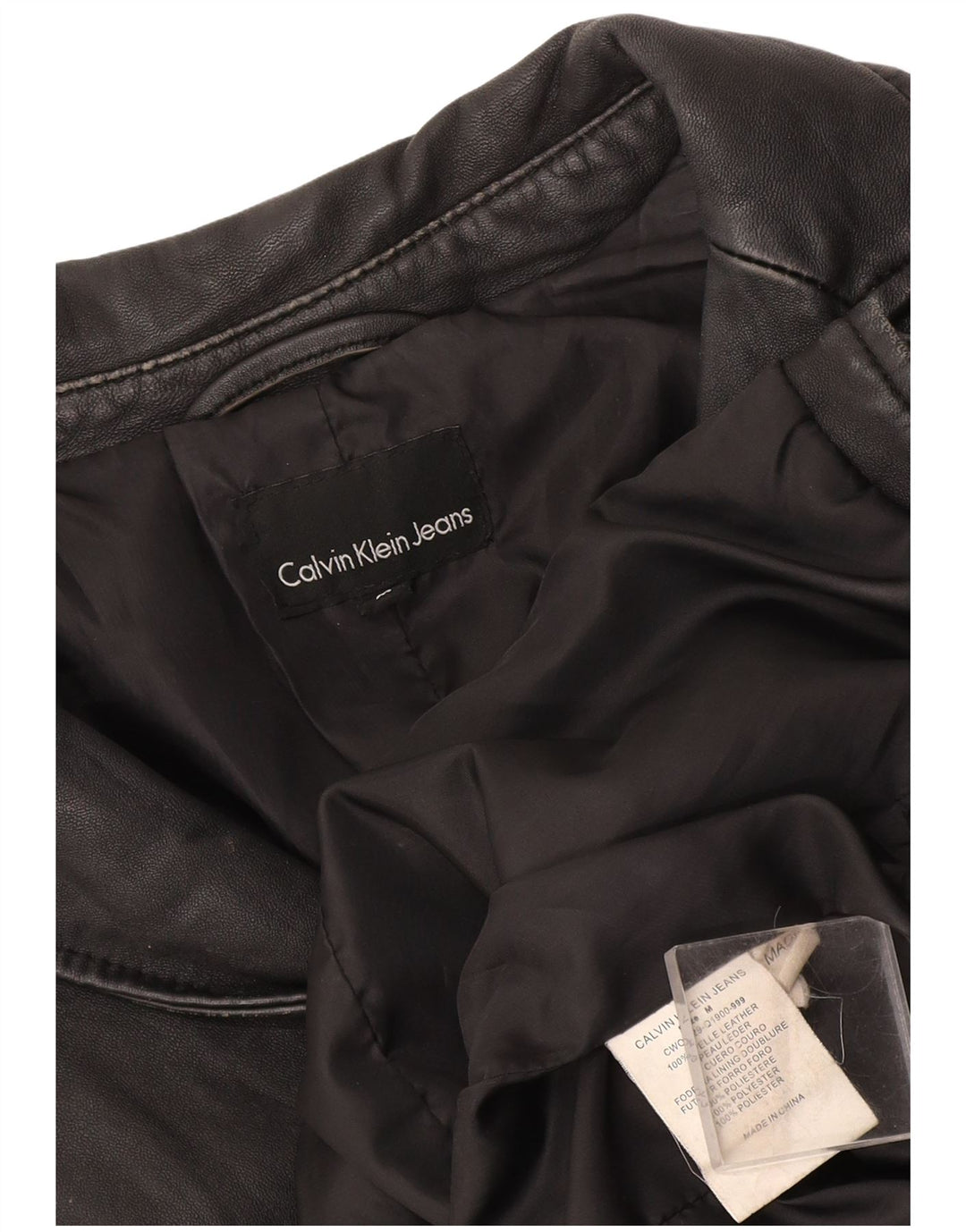 Jaqueta blazer feminina Calvin Klein de 1 botão Reino Unido 12 médio preto clássico