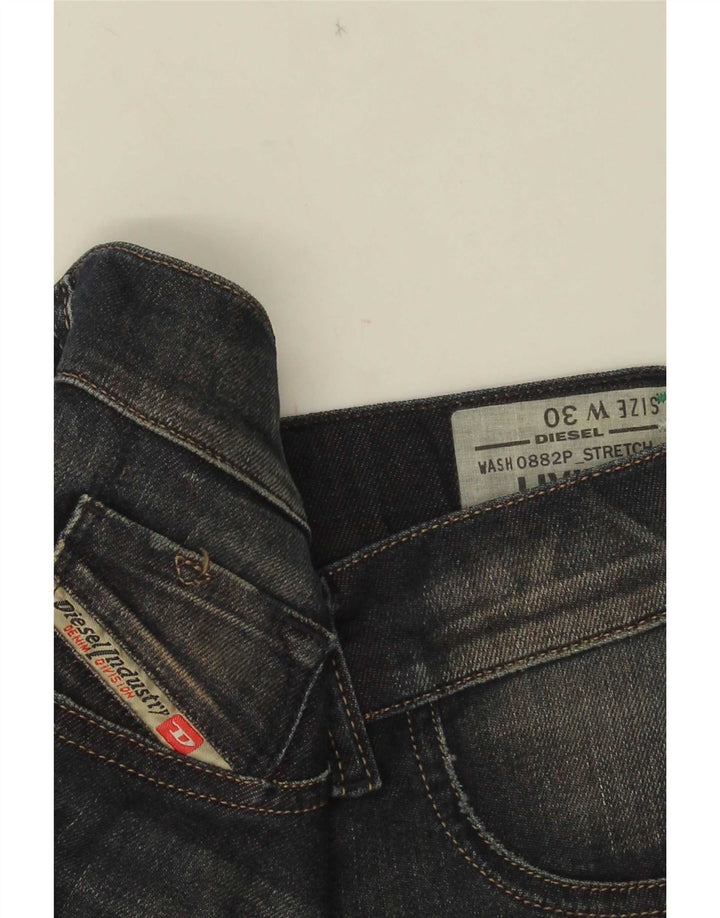 Jeans Slim Feminino Diesel W30 L28 Azul Algodão