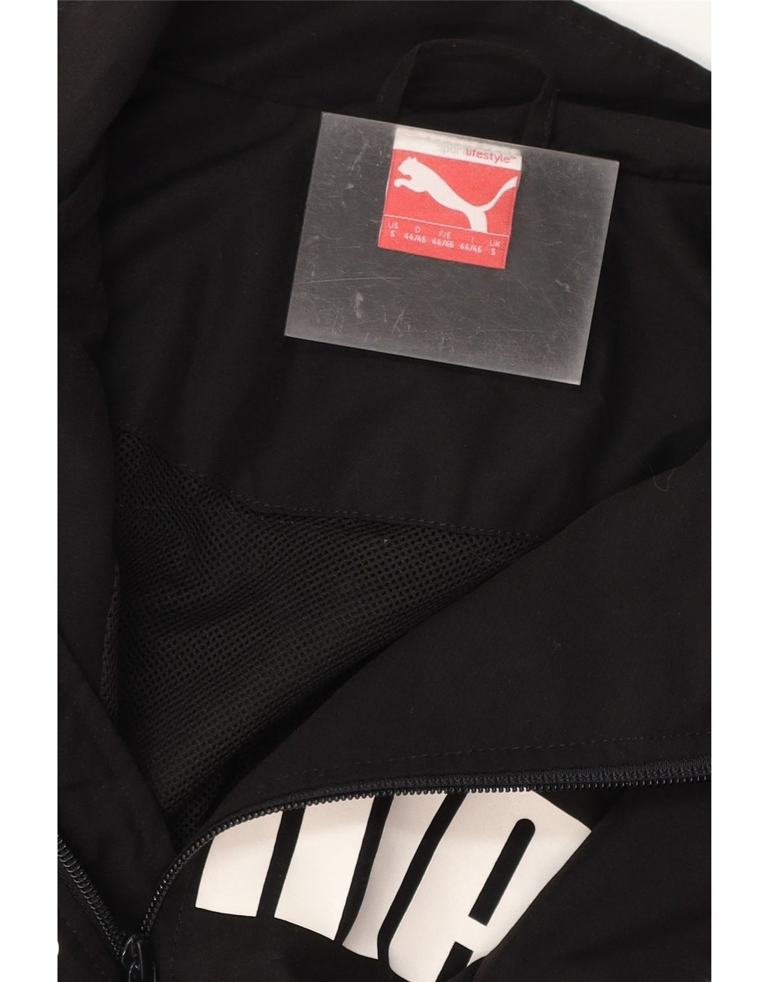 PUMA Masculino Graphic Tracksuit Top Jaqueta Pequena Preta