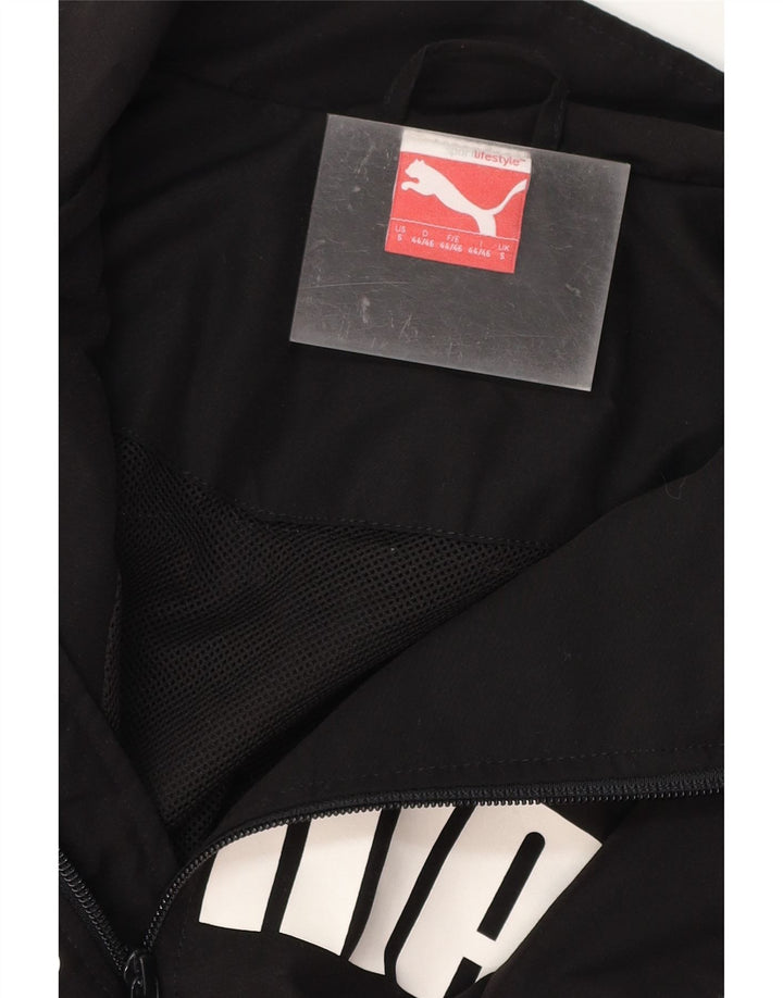 PUMA Masculino Graphic Tracksuit Top Jaqueta Pequena Preta