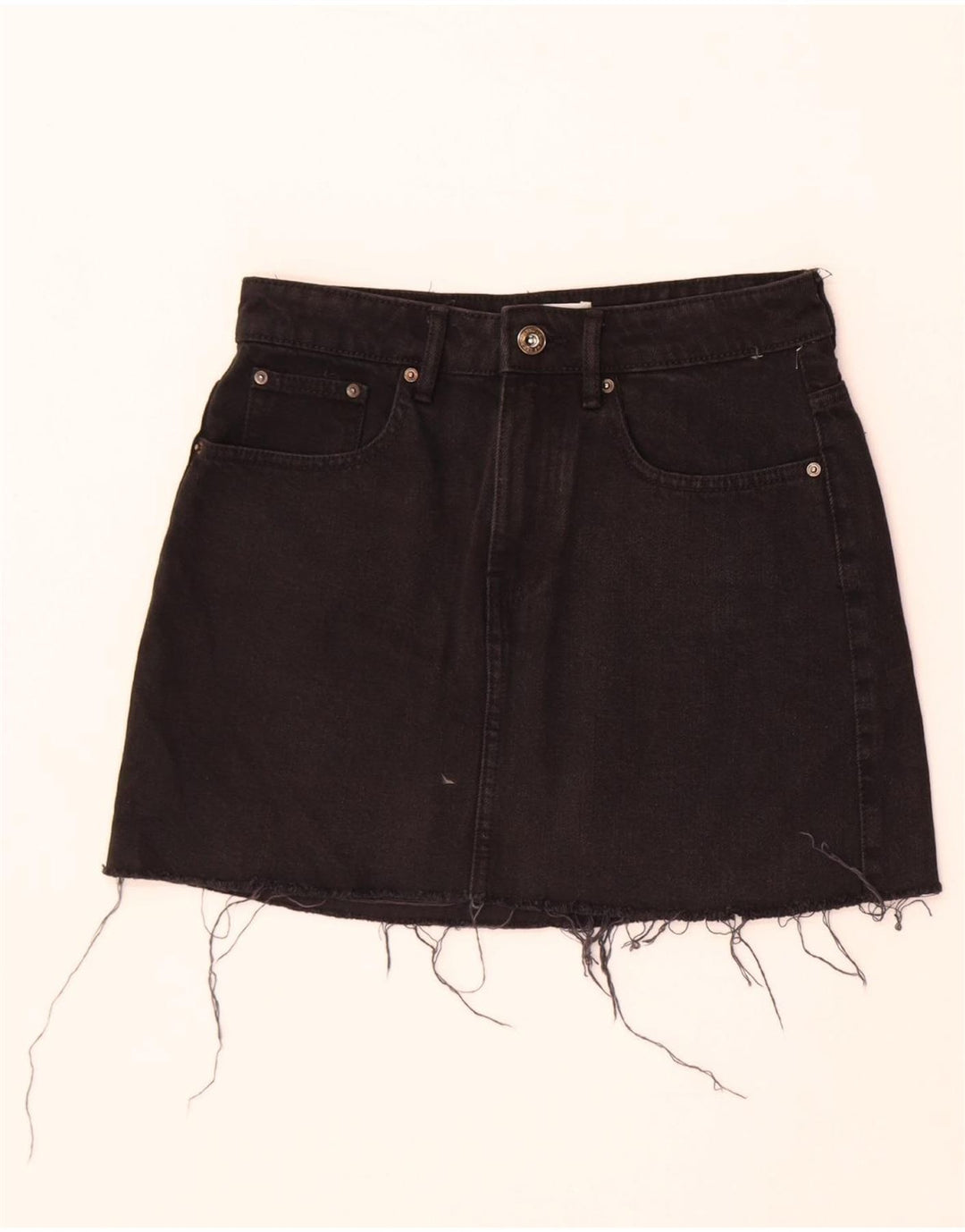 Saia jeans feminina Zara pequena W26 preta