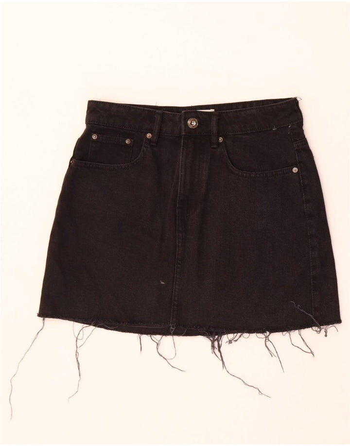 Saia jeans feminina Zara pequena W26 preta