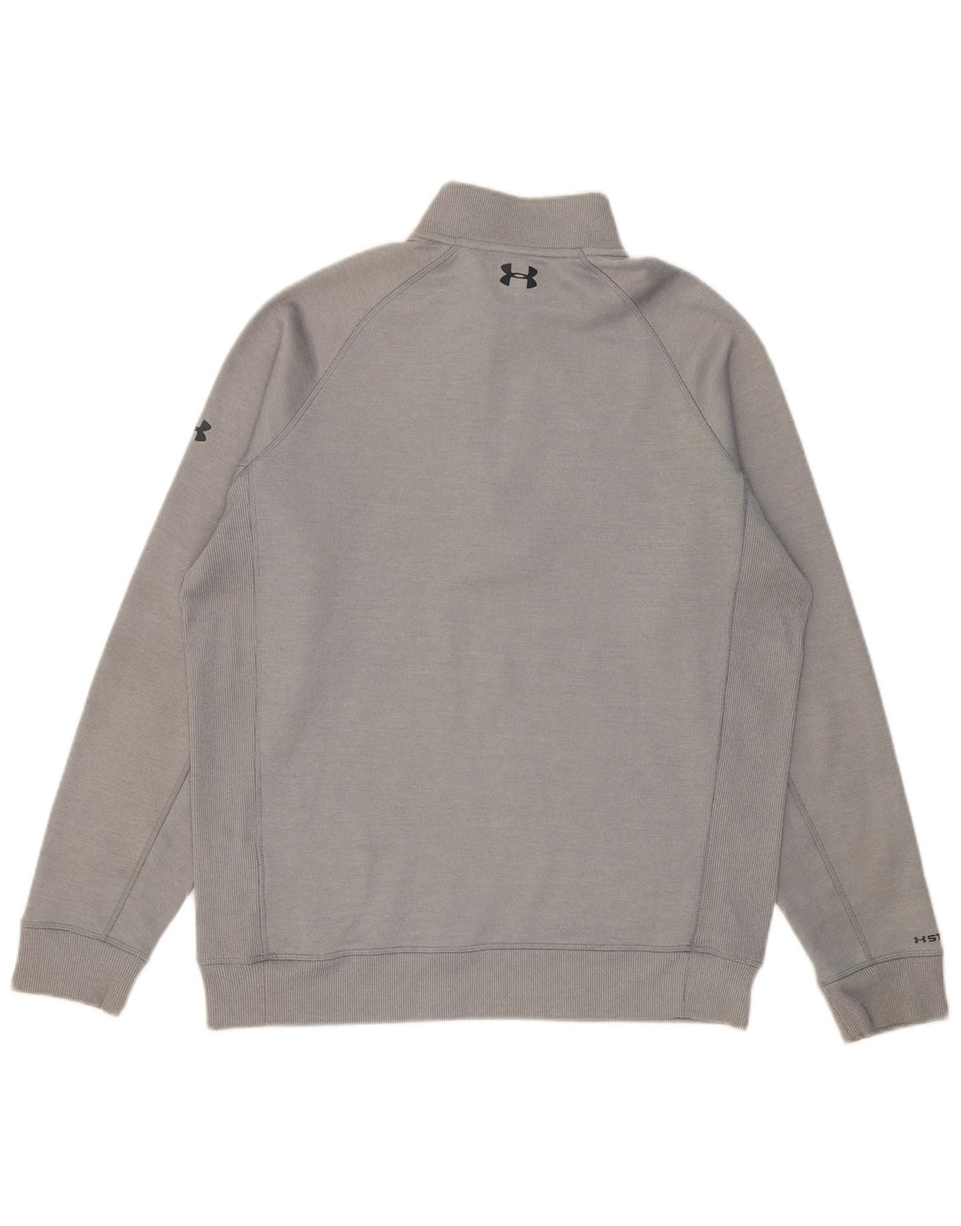 UNDER ARMOUR Suéter masculino Cold Gear com zíper e gola grande cinza