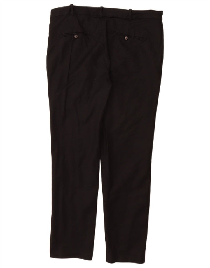Zara Calça Chino Feminina Slim EU 40 Médio W32 L28 Preta