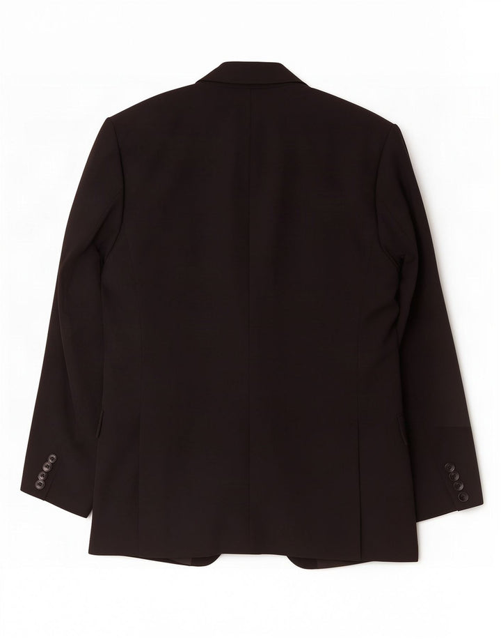 Jaqueta blazer masculina Zara com 2 botões EU 48 Viscose preta média