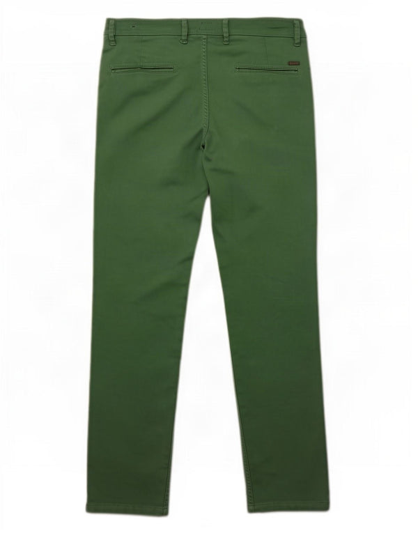 Calça Chino Masculina Slim Fit Hugo Boss W32 L29 Algodão Verde