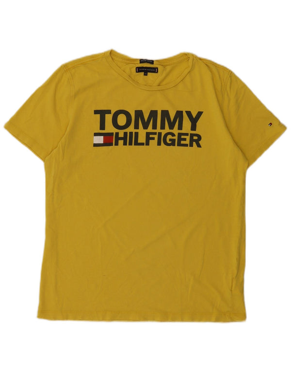 Camiseta Tommy Hilfiger Boys Graphic 15-16 Anos Algodão Amarelo