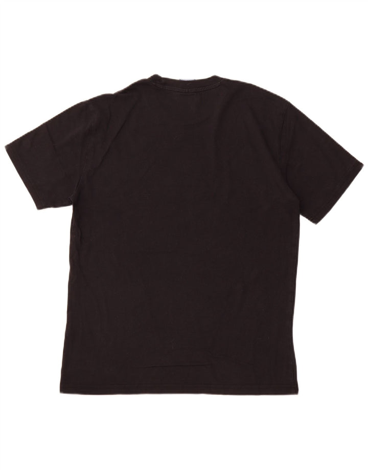 Camiseta masculina gráfica CHAMPION Top médio preto