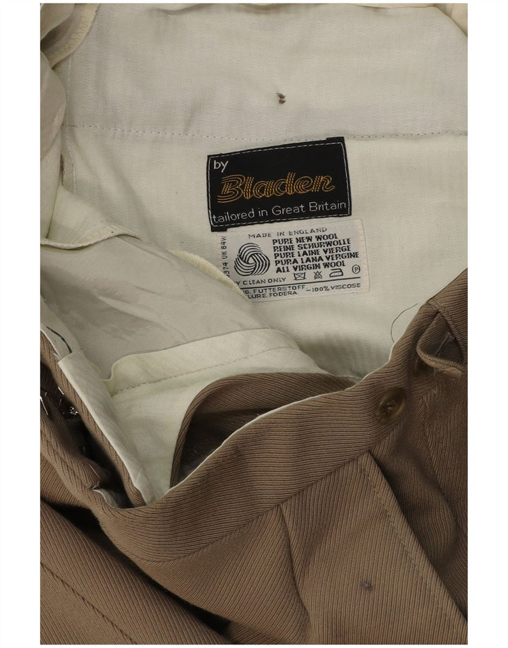 Calça masculina reta BLADEN W34 L27 lã bege