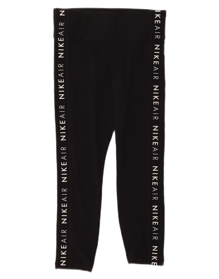 Leggings Nike Femininas Graphic Crop UK 14 Médio Algodão Preto