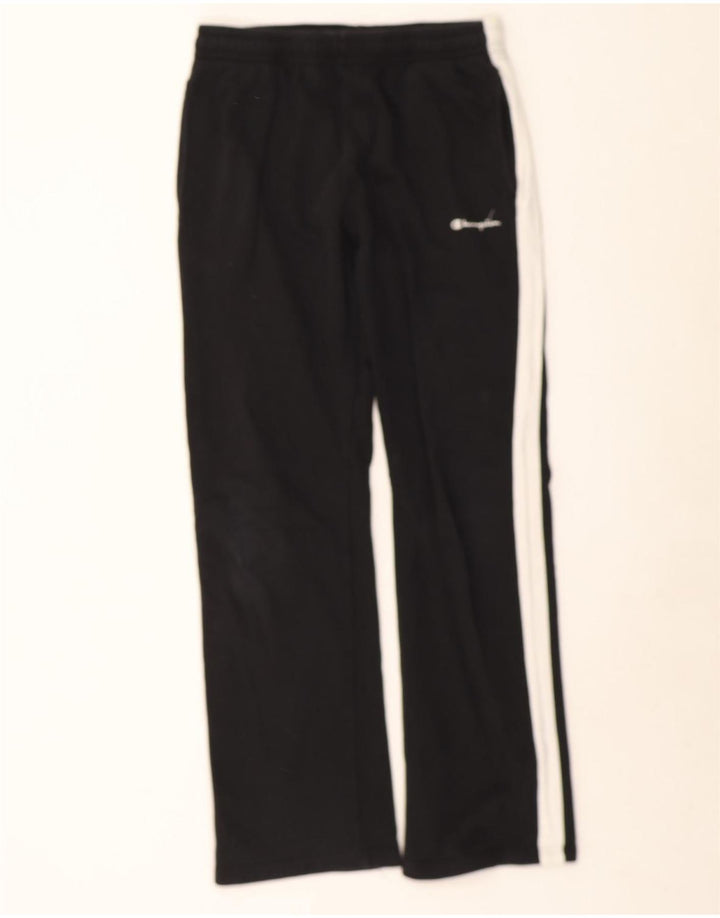 Calça de treino masculina Champion médio preto colorblock algodão