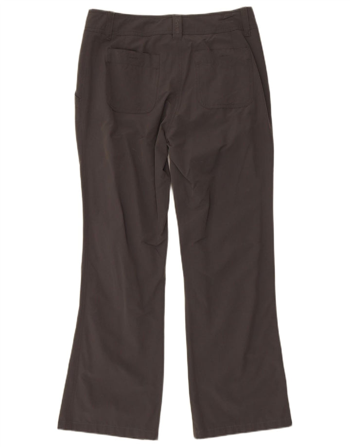 Calça chino feminina ROHAN reta EUA 8 médio W30 L27 cinza