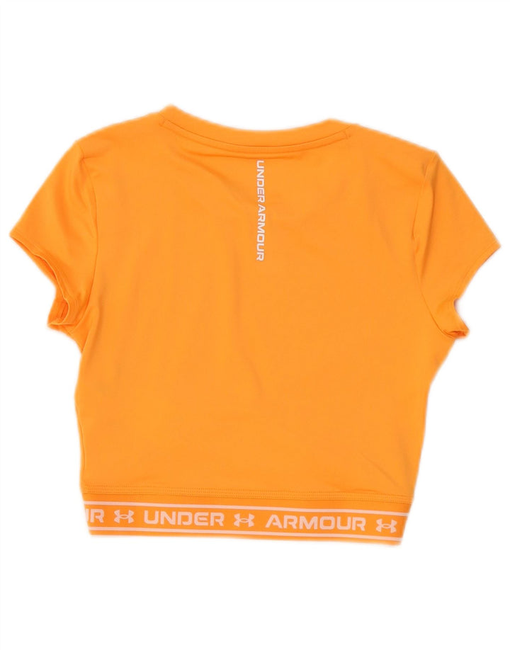 Conjunto feminino Under Armour com estampa gráfica de 2 peças UK 10 pequeno laranja